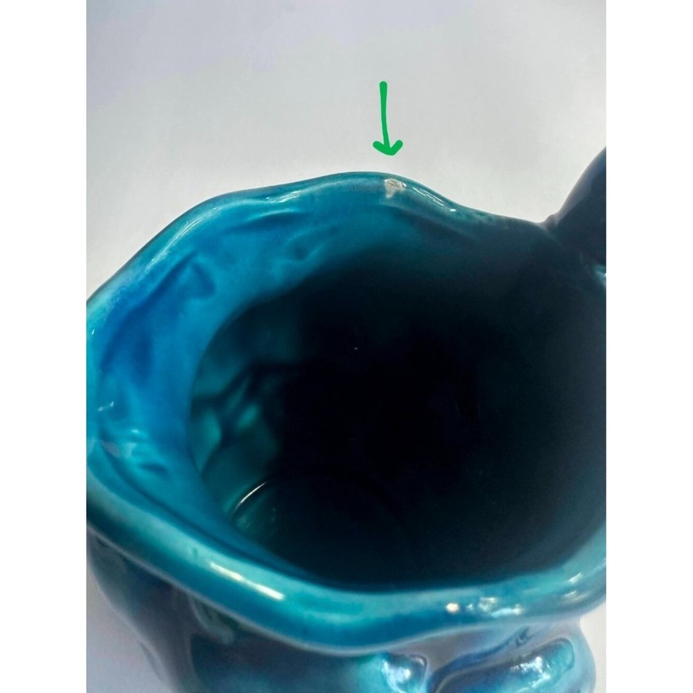 Vintage Inarco Blue Fruit Pitcher Creamer | Japan Ceramic Pitcher | Mid-Century - Picture 5 of 5